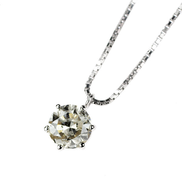 Pt850 ダイヤモンド ペンダントネックレス 1.002ct
