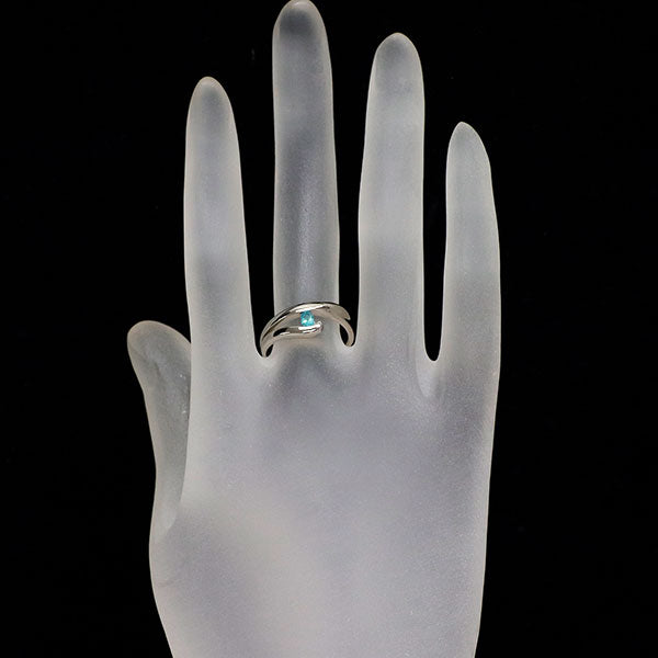 希少 Pt900 ブラジル産 パライバトルマリン リング 0.138ct