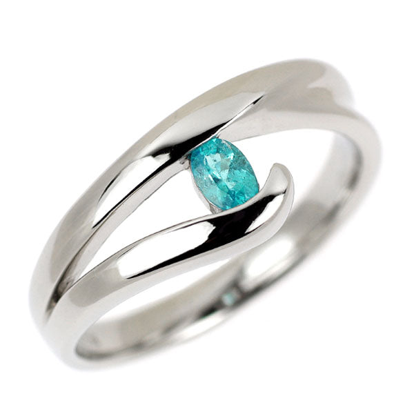 希少 Pt900 ブラジル産 パライバトルマリン リング 0.138ct