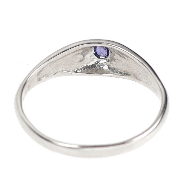 希少 K10WG ベニトアイト リング 0.05ct