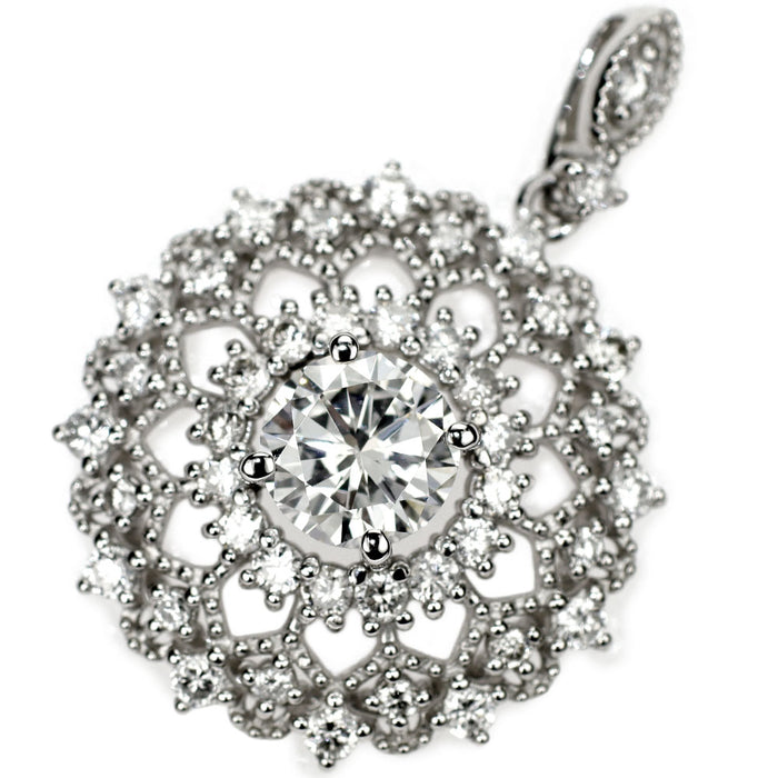新品 Pt950 ダイヤモンド ペンダントトップ 0.662ct G SI2 G D0.52ct