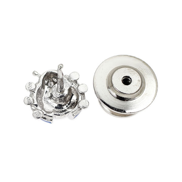 ウォルサム エナメル/ K18WG ダイヤモンド ブローチ 0.02ct てんとう虫