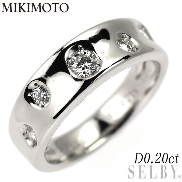 ミキモト Pt950 ダイヤモンド リング 0.20ct