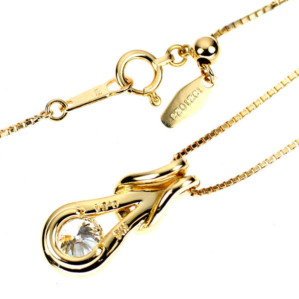 フォーエバーマーク K18YG ダイヤモンド ペンダントネックレス 0.51ct エンコルディア