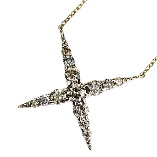カシケイ K18BG ブラウン ダイヤモンド ペンダントネックレス 1.00ct ネイキッド