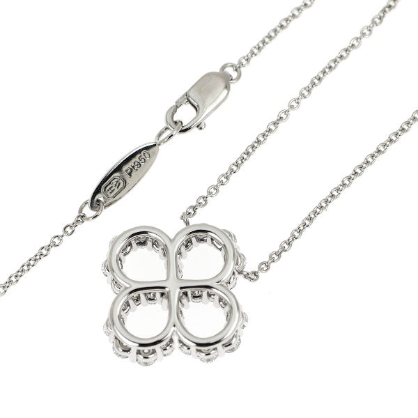 ハリーウィンストン Pt950 ダイヤモンド ペンダントネックレス ループ オープンモチーフ 《セルビー銀座店》【中古】