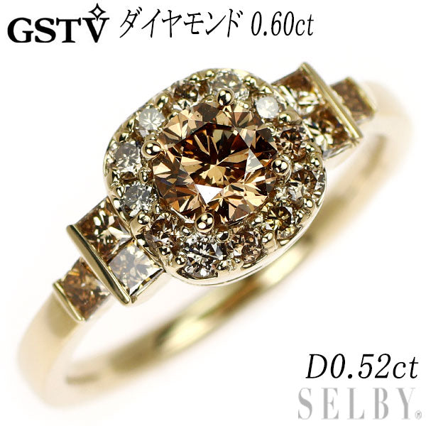 GSTV K18シャンパンゴールド ダイヤモンド リング 0.60ct D0.52ct
