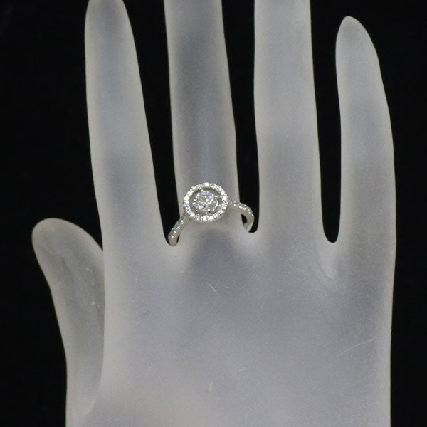 新品 Pt950 ダイヤモンド リング 0.548ct F SI2 G D0.47ct 【エスコレ】
