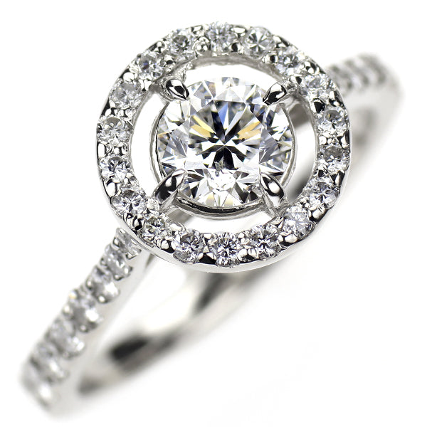 新品 Pt950 ダイヤモンド リング 0.548ct F SI2 G D0.47ct 【エスコレ】