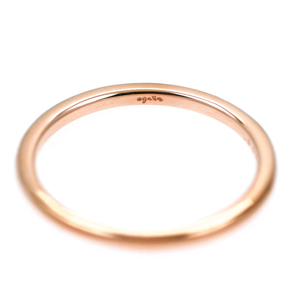 アガット K10PG ダイヤモンド リング 0.005ct ピンキー