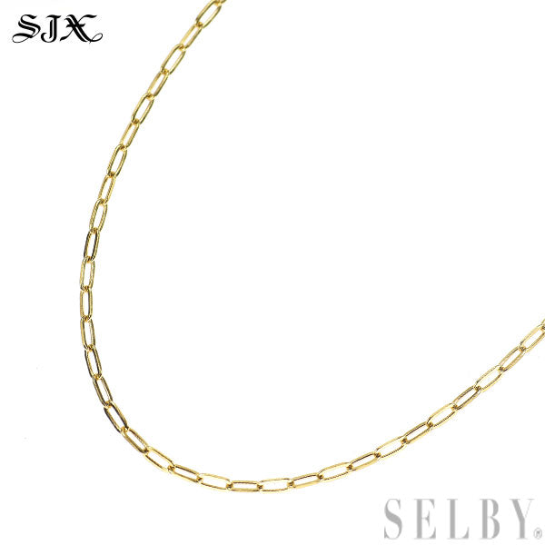 SJX K18YG チェーンネックレス