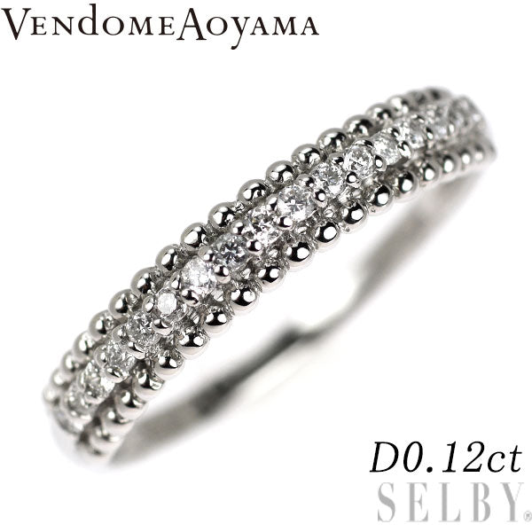 新品 ダイヤモンド リング 0.12ct/0.11ct Pt950 ヴァンドーム青山 Pt950 ダイヤモンド リング 0.12ct — セルビー