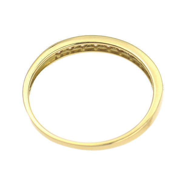 K18YG ダイヤモンド リング 0.20ct  ハーフエタニティ