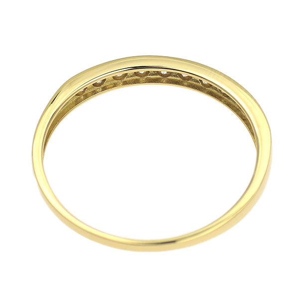 K18YG ダイヤモンド リング 0.20ct ハーフエタニティ