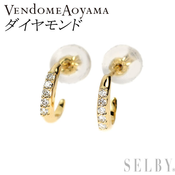 ヴァンドーム青山 K18YG ダイヤモンド ピアス
