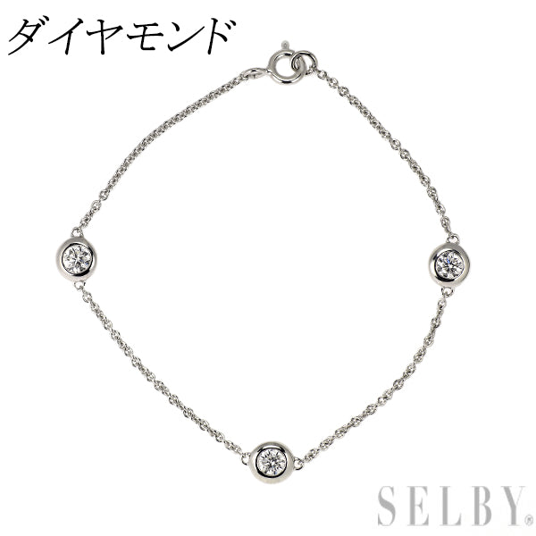 K18WG ダイヤモンド ブレスレット