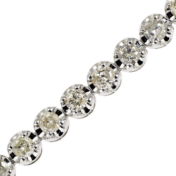 K18WG ダイヤモンド テニス ブレスレット 3.00ct