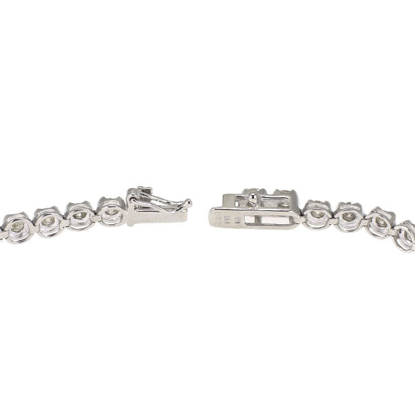 K18WG ダイヤモンド テニス ブレスレット 3.00ct