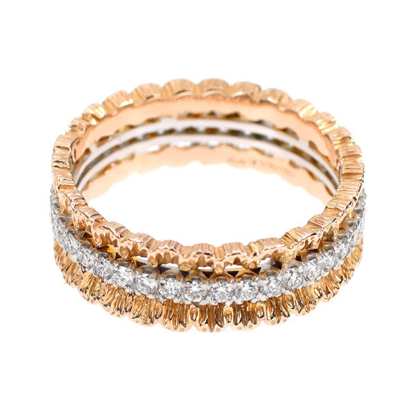 Rota Walter/ロタ ウォルター K18WG/PG ダイヤモンド リング