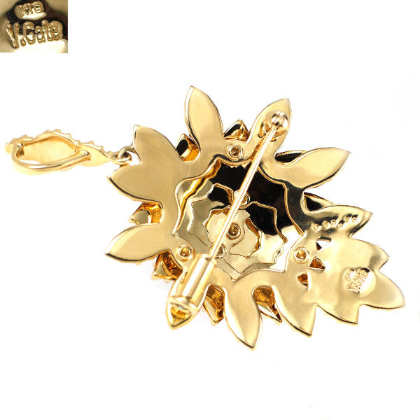 ヴィクトリアンズゲート K18YG ガーネット ペンダントトップ 兼ブローチ 16.78ct