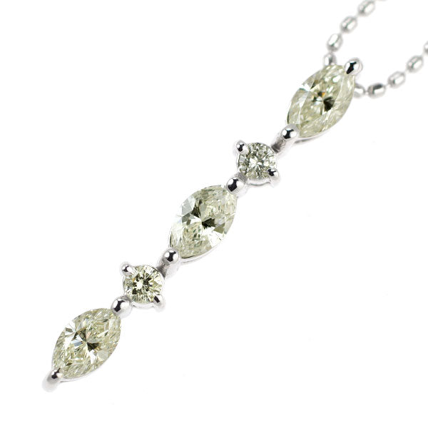 K18WG ダイヤモンド ペンダントネックレス 0.50ct