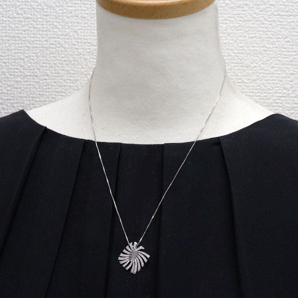 K18WG ダイヤモンド ペンダントネックレス 0.42ct