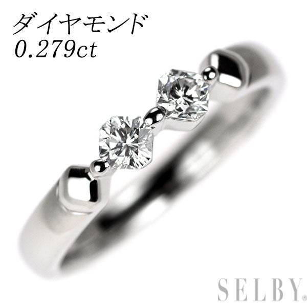 Pt900 フランダースカット ダイヤモンド リング 0.279ct