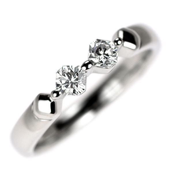 Pt900 フランダースカット ダイヤモンド リング 0.279ct