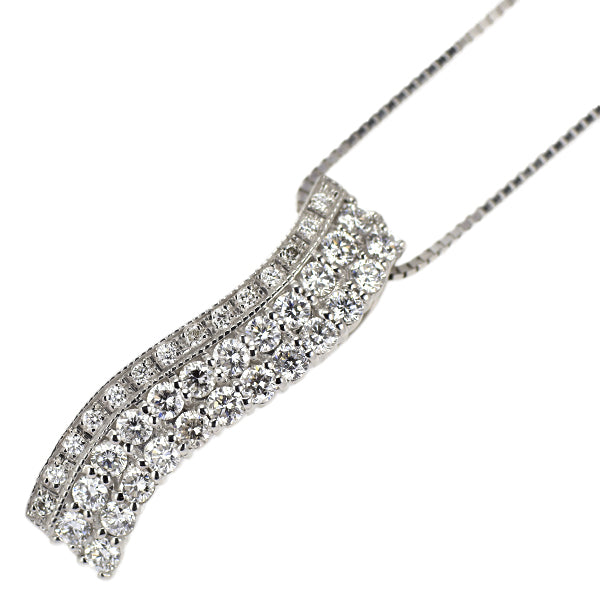 K18WG ダイヤモンド ペンダントネックレス 1.00ct — セルビー