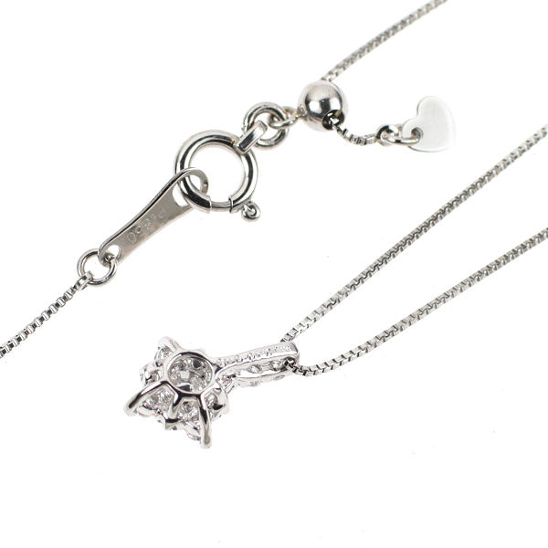 希少 Pt900/ Pt850 天然ピンク ダイヤモンド ペンダントネックレス 0.08ct D0.10ct