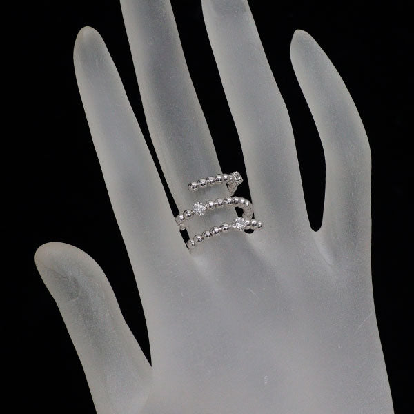 K18WG ダイヤモンド リング 0.15ct 形状記憶