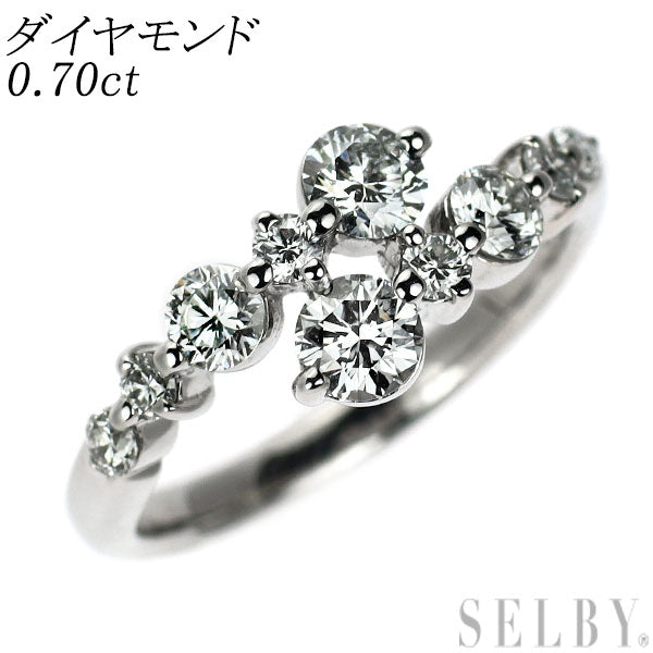 Pt900 ダイヤモンド リング 0.70ct