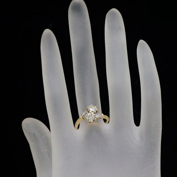 k18yg ダイアモンド　リング K18YG ダイヤモンド リング 1.168ct D0.28ct トワエモア