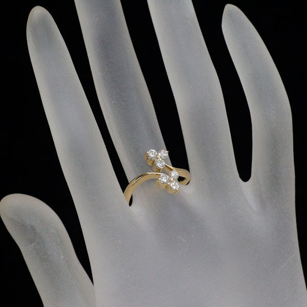 K18YG ダイヤモンド リング 0.60ct フラワー