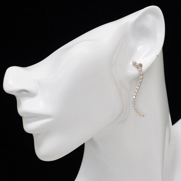 K18YG ダイヤモンド ピアス 2.00ct