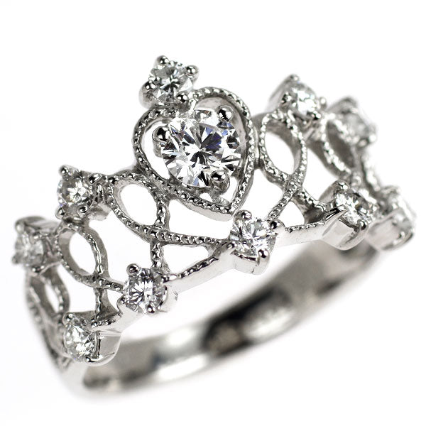Pt900 ダイヤモンド リング 0.60ct ティアラ