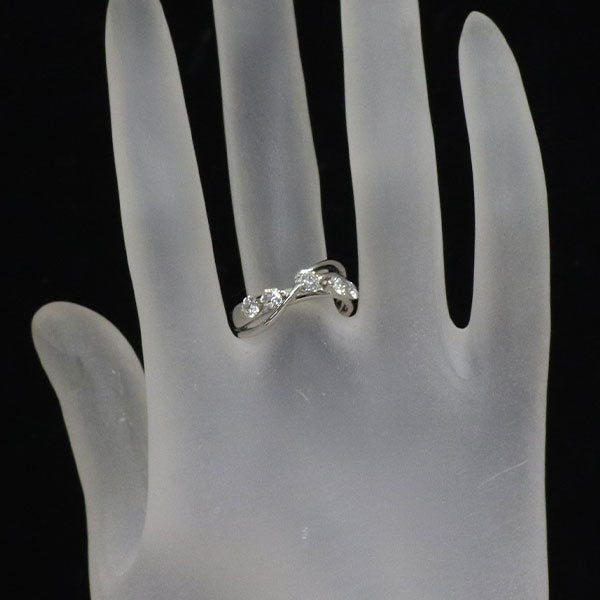 Pt900 ダイヤモンド リング 0.222ct D0.528ct
