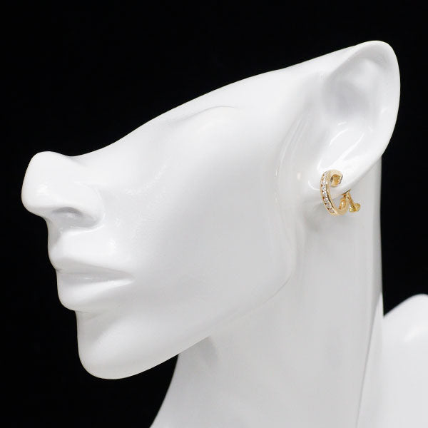 K18YG ダイヤモンド フープ イヤリング 1.28ct