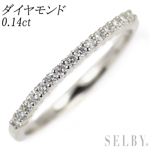 Pt900 ダイヤモンド リング 0.14ct 一文字