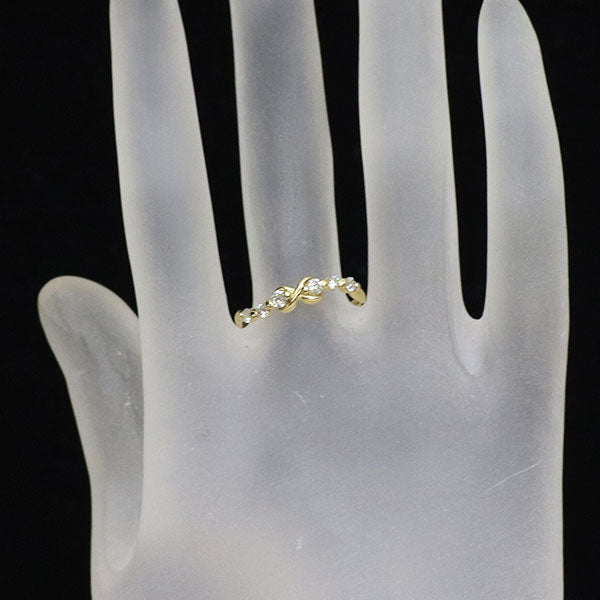 GINZA TANAKA/田中貴金属 K18YG ダイヤモンド リング 0.28ct