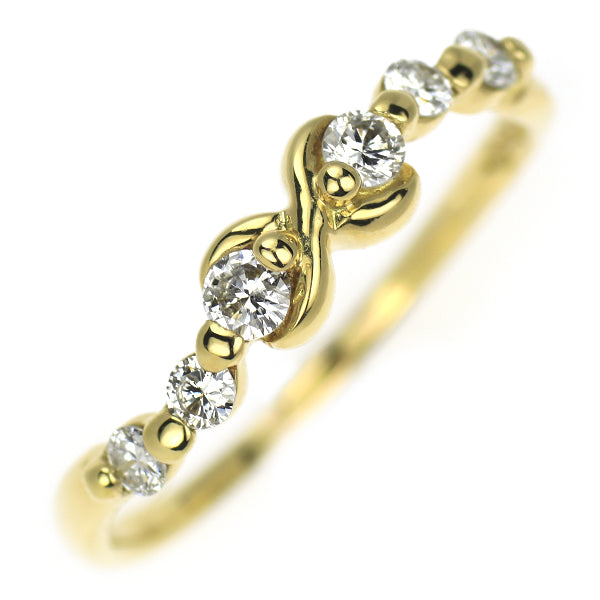 GINZA TANAKA/田中貴金属 K18YG ダイヤモンド リング 0.28ct