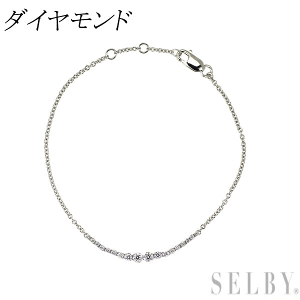 K14WG ダイヤモンド ブレスレット