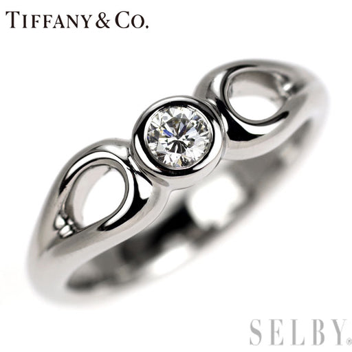 Tiffany ティファニー Pt950 ダイヤモンド ティアドロップ リング ティファニー Pt950 ダイヤモンド リング ダブルオープンティア