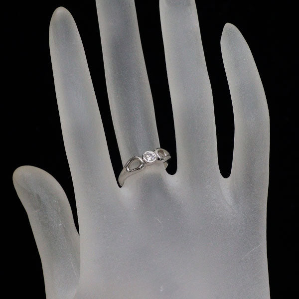 ティファニー Pt950 ダイヤモンド リング ダブルオープンティア