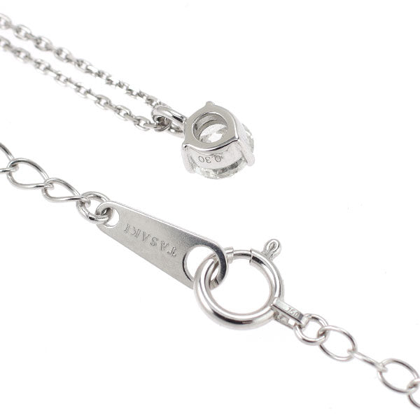 田崎真珠 K18WG ダイヤモンド ペンダントネックレス 0.30ct