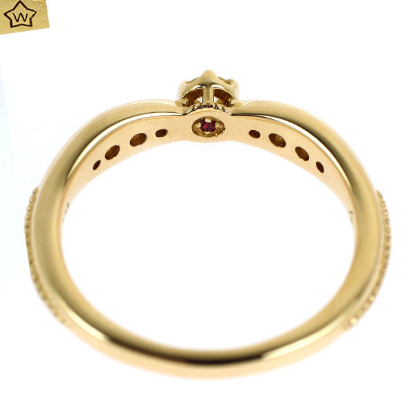 wish upon a star K18YG ダイヤモンド リング 0.087ct D0.13ct