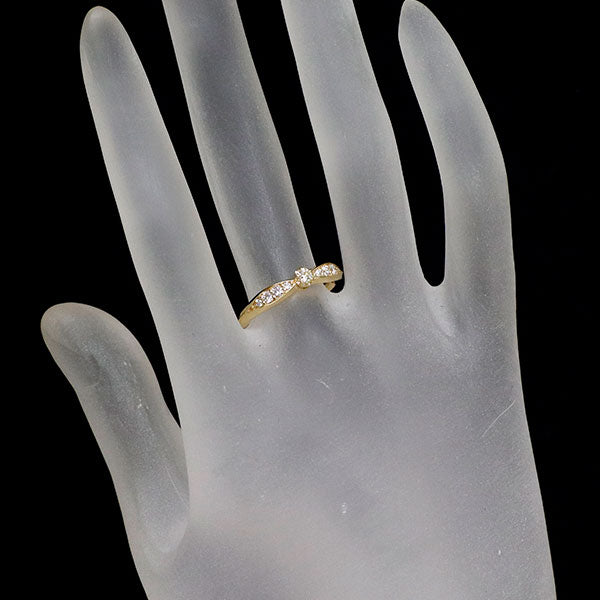 wish upon a star K18YG ダイヤモンド リング 0.087ct D0.13ct