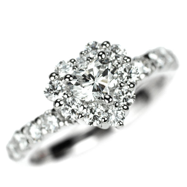 ポンテヴェキオ Pt900 ハートシェイプ ダイヤモンド リング 0.362ct D0.69ct
