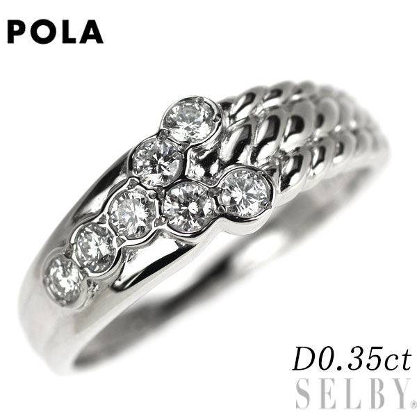 ポーラ Pt900 ダイヤモンド リング 0.35ct