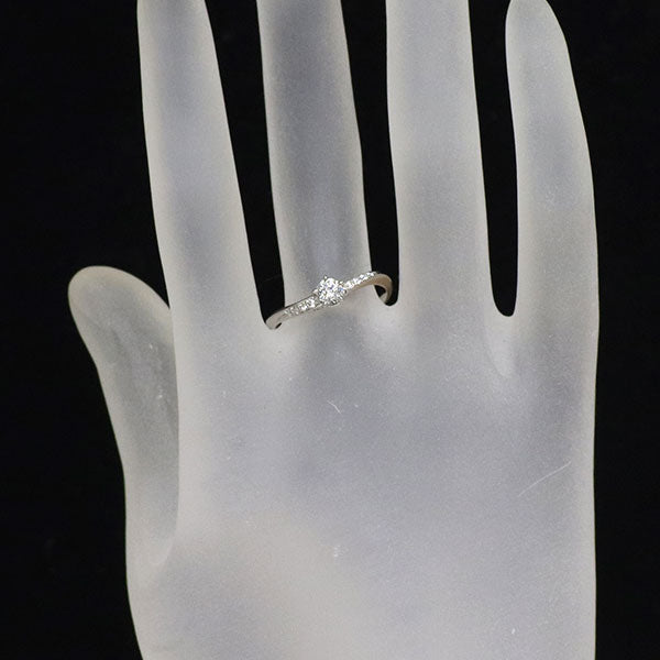 ケイウノ Pt950/ K18PG ダイヤモンド ダイヤモンド リング 0.223ct D IF クララステラカット D0.034ct